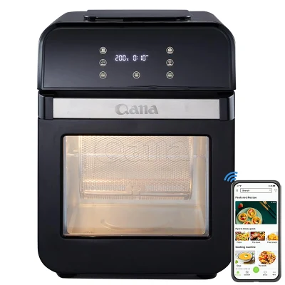 Qana Smart Air Fryer All in 1 Черная духовка для здоровья Antihaft-Multifunktions-Digital-Touch-Luftfritteuse